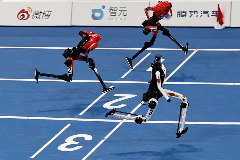 Chinese humanoid robot sets new 100m sprint record at Beijing Games