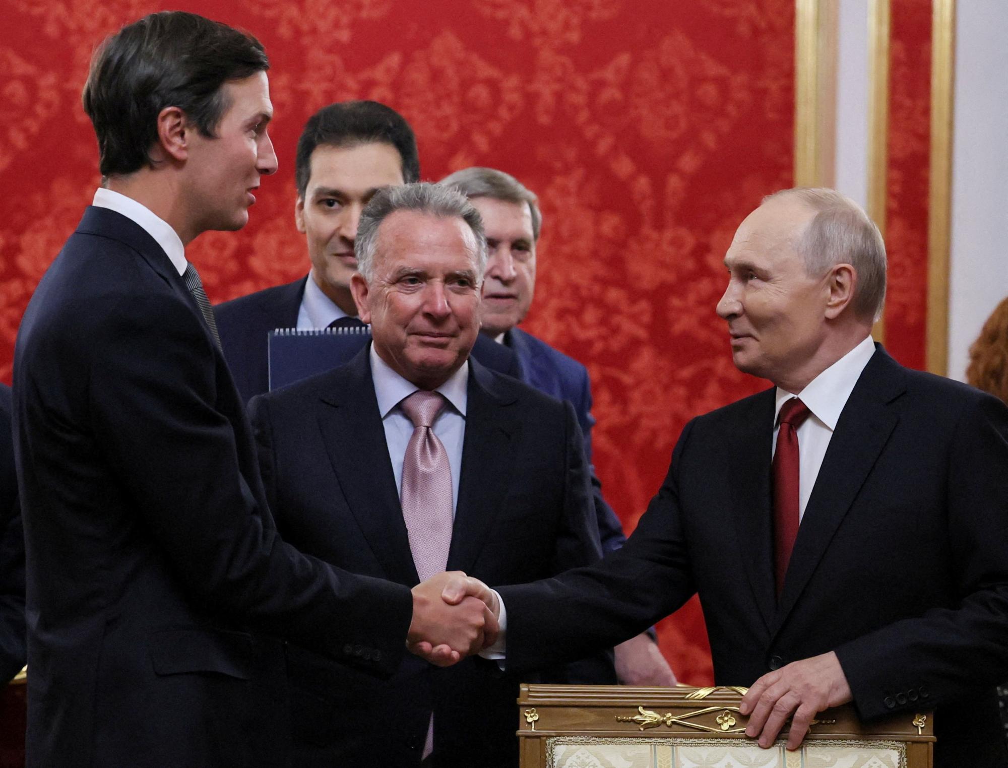 US envoys Witkoff, Kushner put forward 'number of ideas' on Ukraine to Putin: Kremlin