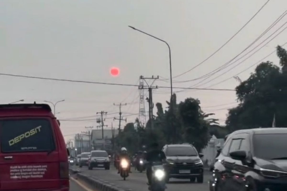 Matahari merah pekat hebohkan warga Medan, ini penjelasan BMKG
