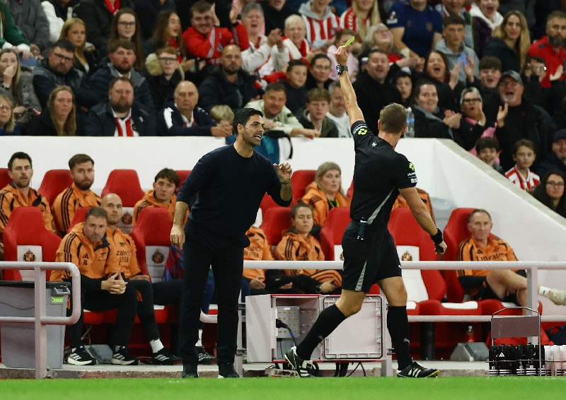 Arteta angry over penalty decision despite Arsenal win at Sunderland