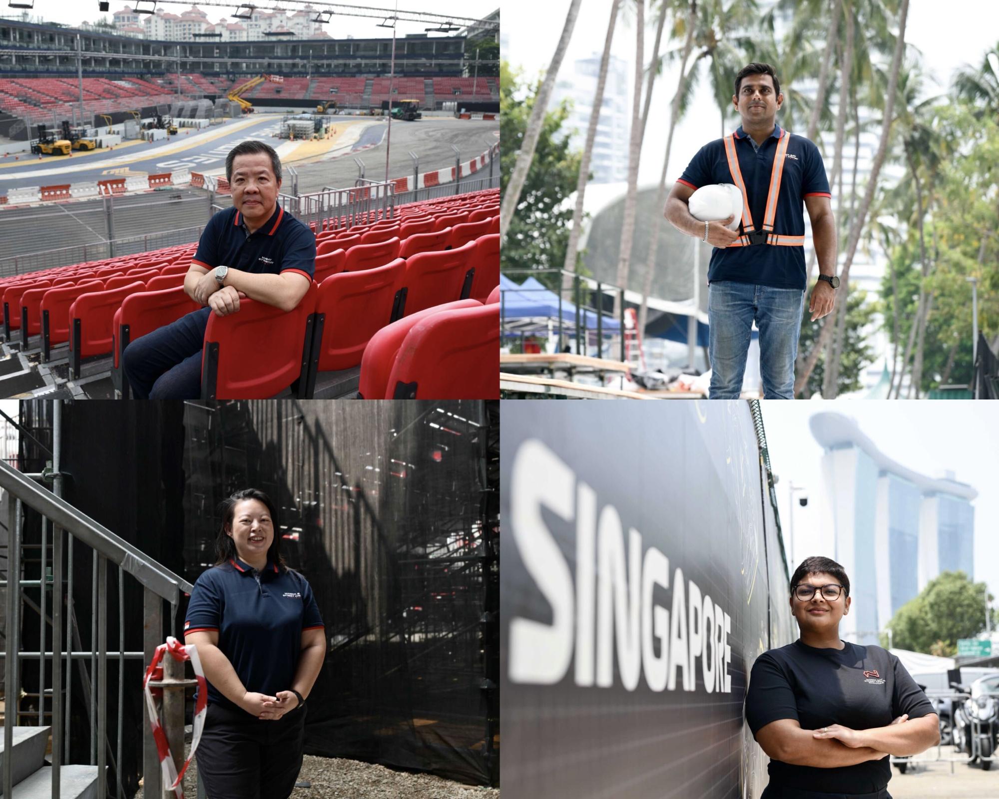 What does the team behind the Singapore F1 race do beyond the three-day race weekend?