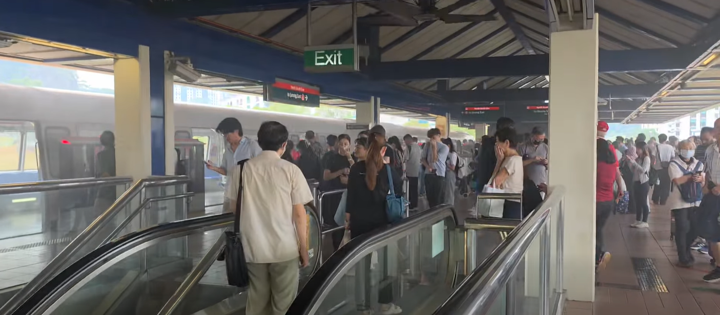 Commuters evacuated after smoke seen coming from train at Bukit Gombak station