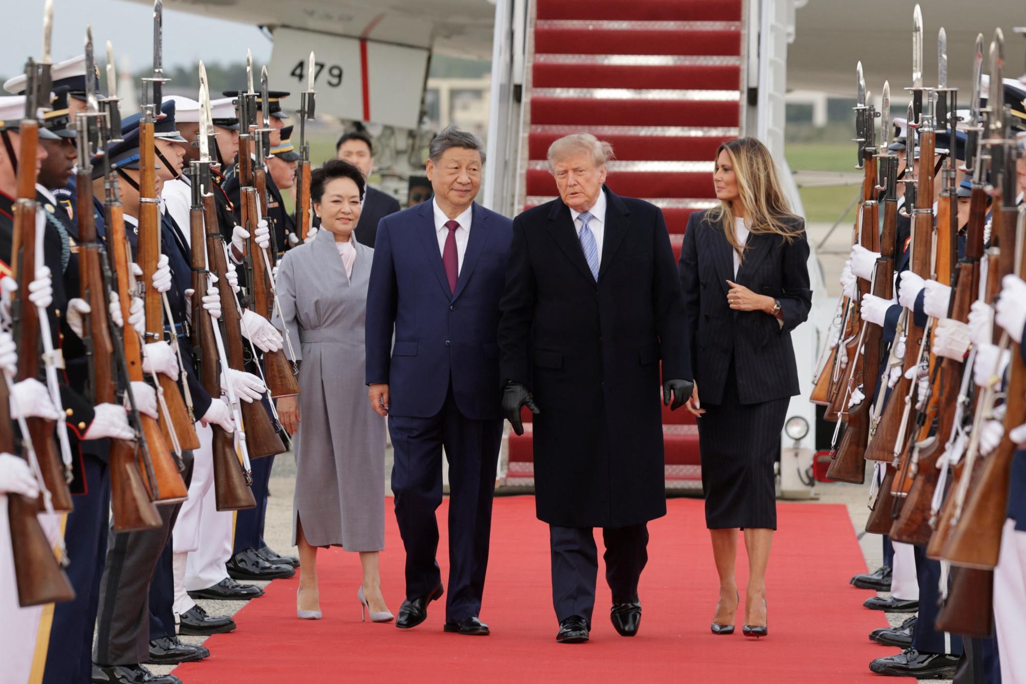 China's Xi arrives in US to personal Trump welcome