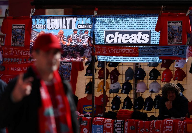 Manchester City met at Anfield with boos and 'cheat' taunts