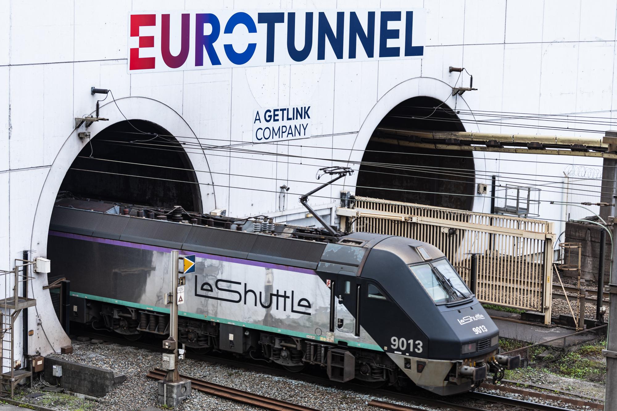 Bus hits train near Channel Tunnel in France, 19 hurt