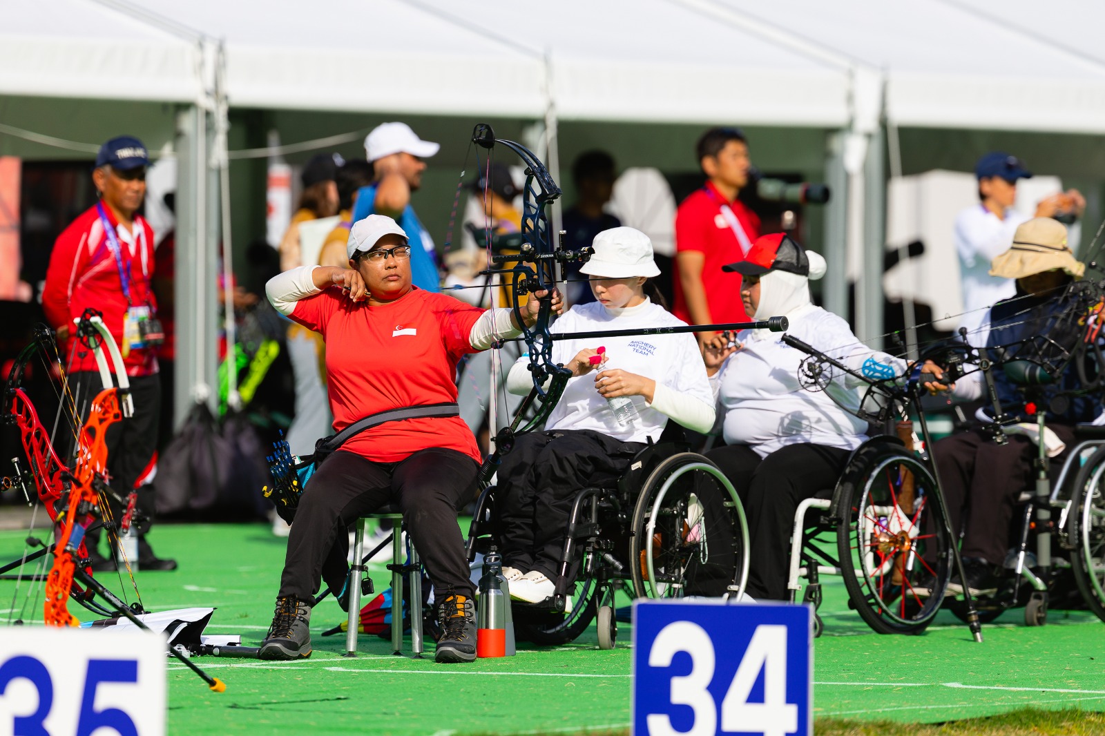 Singapore’s Nur Syahidah Alim clinches archery silver at Asian Para Games