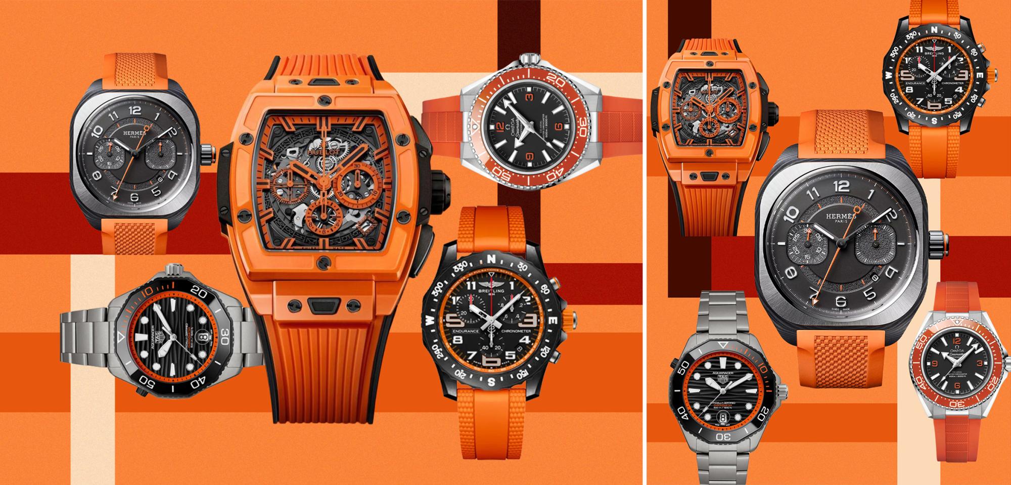 Orange crush: Luxury timepieces that make a bold statement